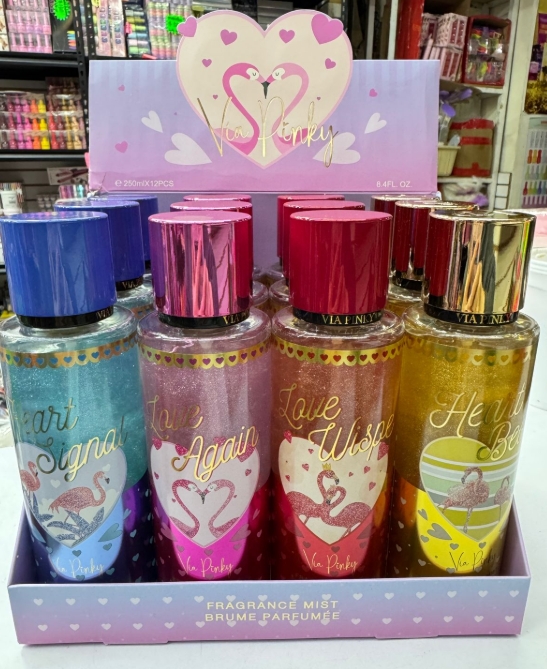 Body mist con glitter